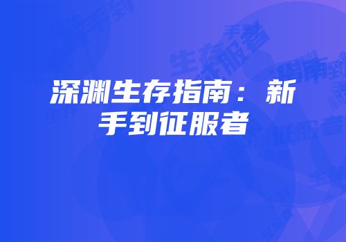 深渊生存指南：新手到征服者
