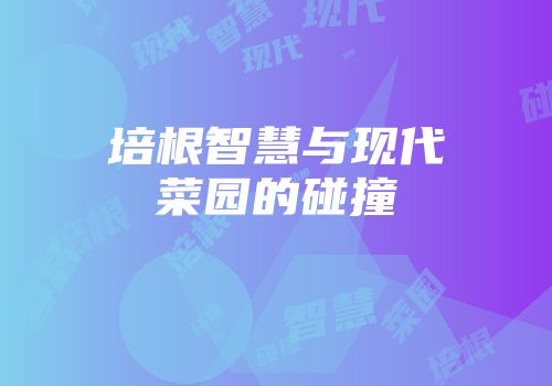 培根智慧与现代菜园的碰撞